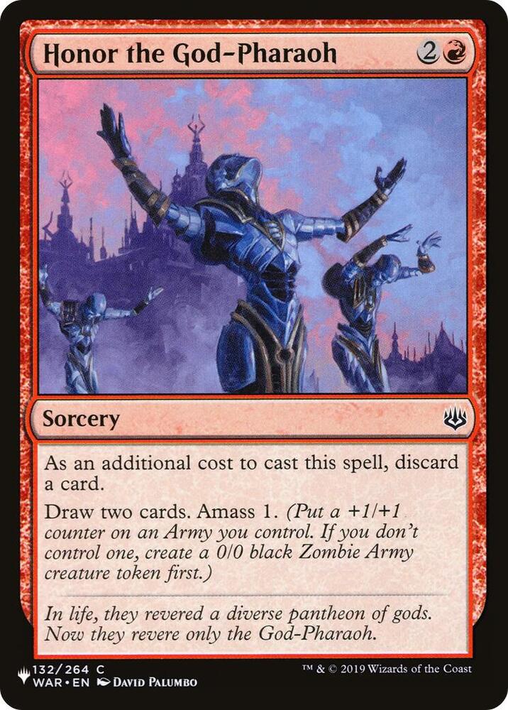 Honor the God Pharaoh 132/264 (The List Reprints)  | Good Games Adelaide SA