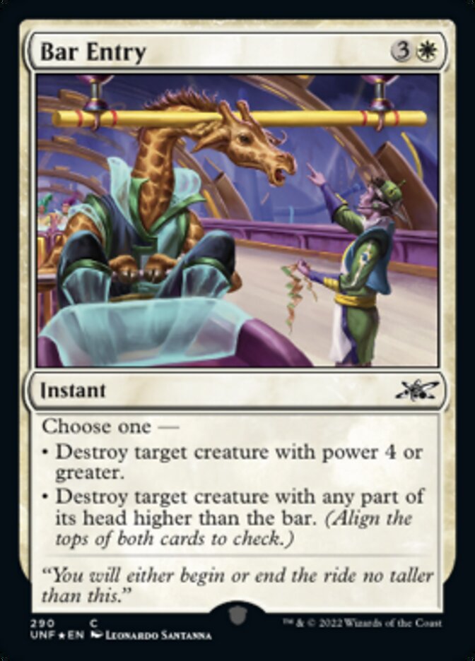 Bar Entry (Galaxy Foil) [Unfinity] | Good Games Adelaide SA