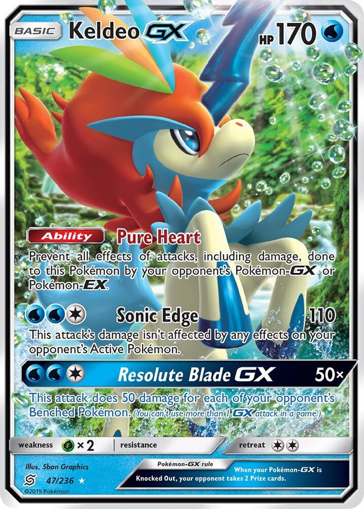 Keldeo GX 47/236 (SM - Unified Minds)  - Holofoil | Good Games Adelaide SA