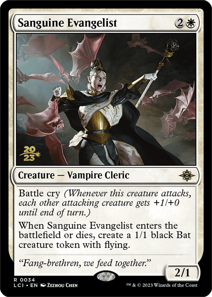 Sanguine Evangelist 34 (Prerelease Cards)  - Foil | Good Games Adelaide SA