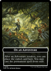 Wicked Role / Cursed Role // Emblem - On An Adventure Double-Sided Token [Wilds of Eldraine Tokens] | Good Games Adelaide SA