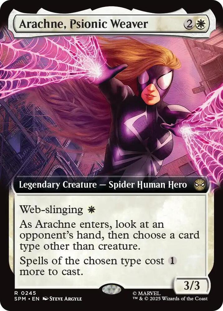 Arachne, Psionic Weaver 245 (Marvel's Spider-Man)  - Extended Art Foil | Good Games Adelaide SA