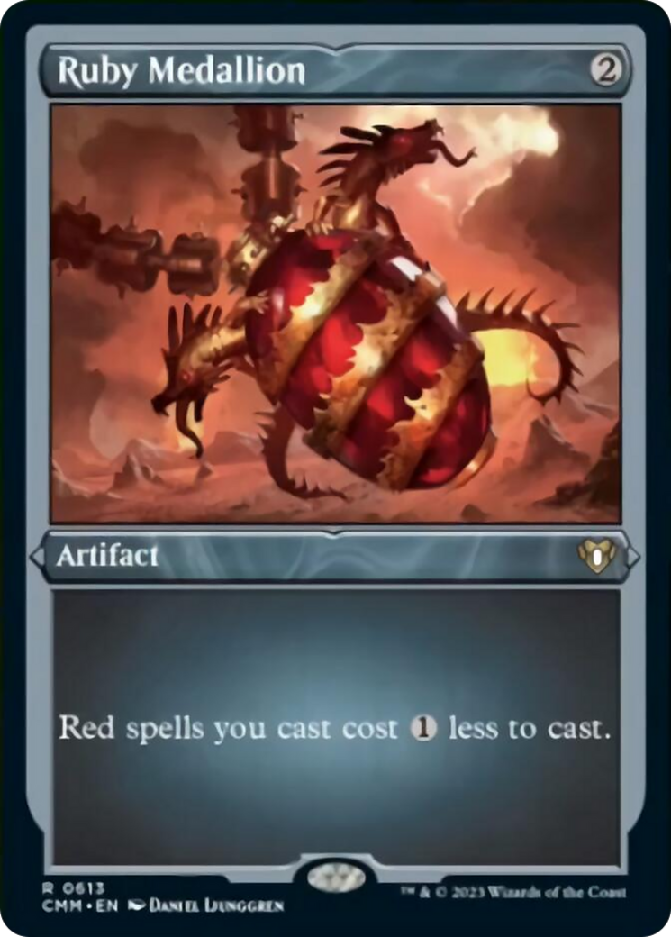Ruby Medallion (Foil Etched) [Commander Masters] | Good Games Adelaide SA