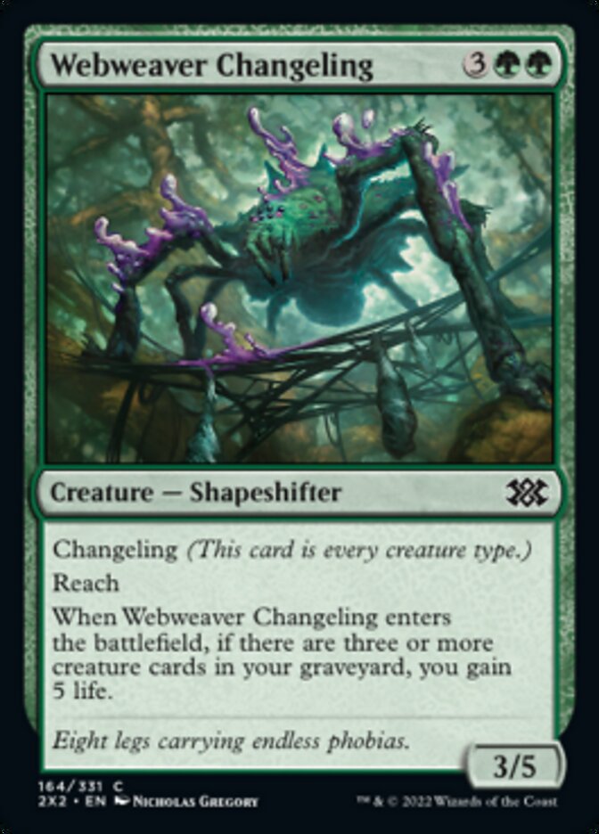 Webweaver Changeling [Double Masters 2022] | Good Games Adelaide SA