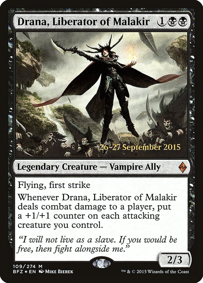 Drana, Liberator of Malakir [Battle for Zendikar Promos] | Good Games Adelaide SA