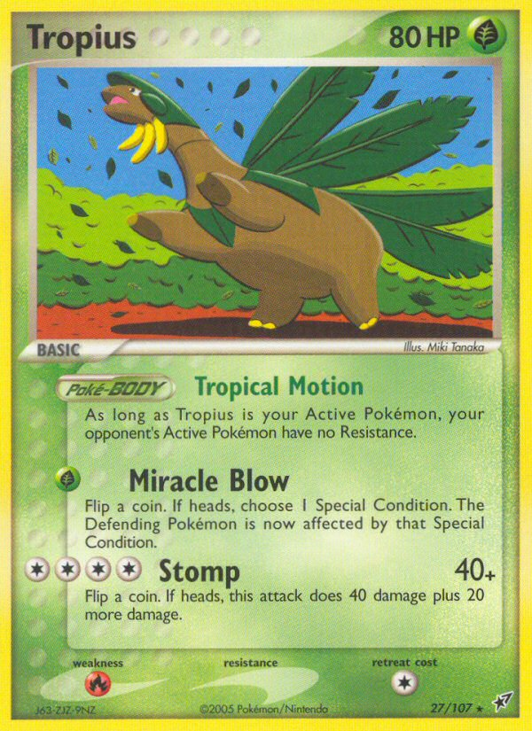 Tropius (27/107) [EX: Deoxys] | Good Games Adelaide SA