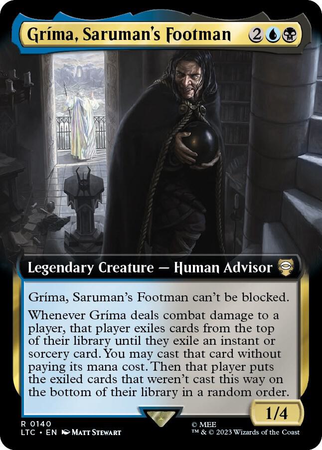 Grima Saruman's Footman 140 (Commander: The Lord of the Rings: Tales of Middle-earth)  - Extended Art | Good Games Adelaide SA