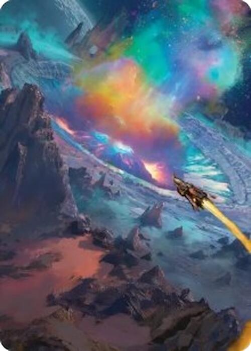 Meteor Crater Art Card 45 (Art Series: Edge of Eternities)  | Good Games Adelaide SA