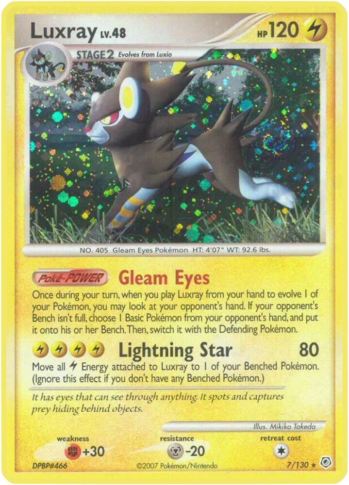 Luxray 7/130 (Diamond and Pearl)  - Holofoil | Good Games Adelaide SA