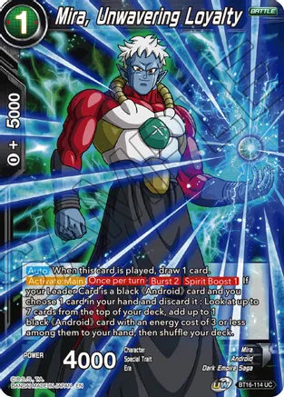 Mira, Unwavering Loyalty [BT16-114] | Good Games Adelaide SA