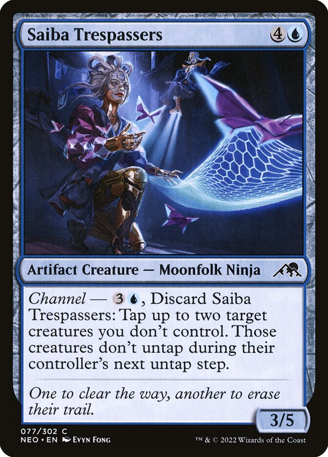 Saiba Trespassers 77 (Kamigawa: Neon Dynasty)  - Foil | Good Games Adelaide SA