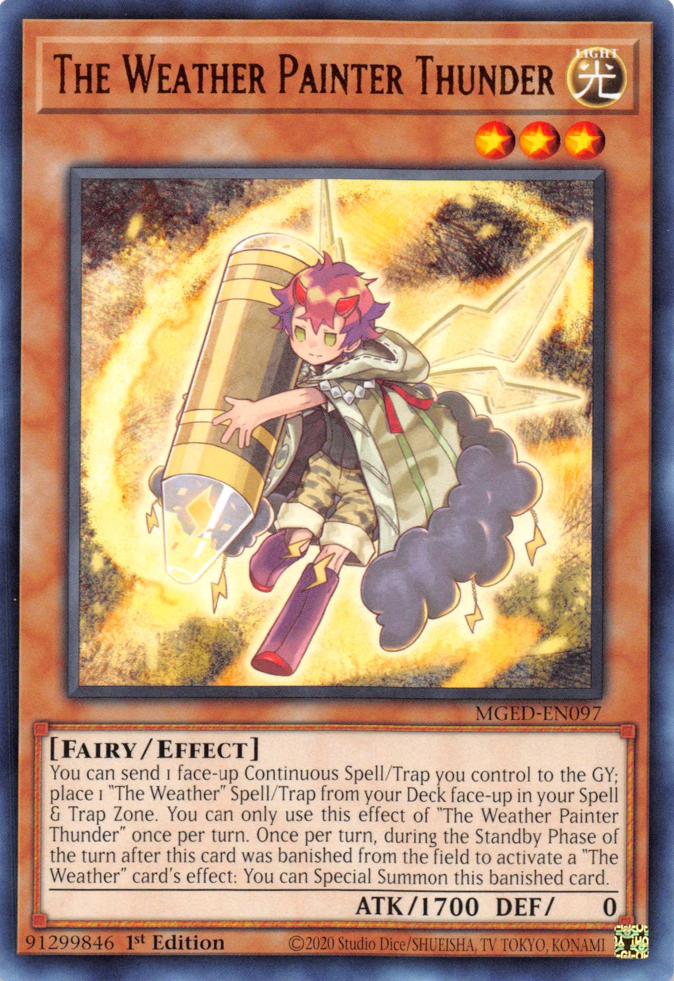 The Weather Painter Thunder [MGED-EN097] Rare | Good Games Adelaide SA