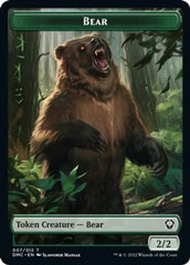 Kavu // Bear Double-sided Token [Dominaria United Commander Tokens] | Good Games Adelaide SA