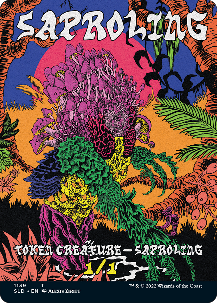 Saproling Token (Borderless) [Secret Lair Drop Series] | Good Games Adelaide SA