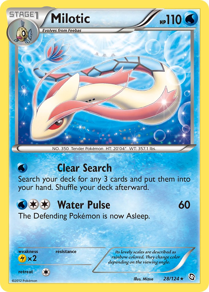 Milotic (28/124) (Theme Deck Exclusive) [Black & White: Dragons Exalted] | Good Games Adelaide SA