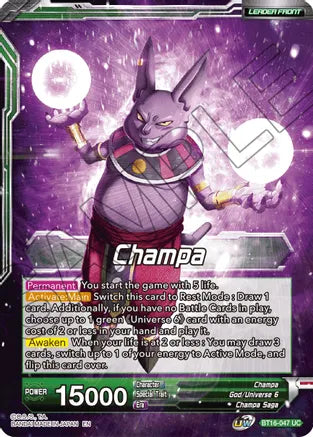 Champa // Champa, Victory at All Costs [BT16-047] | Good Games Adelaide SA