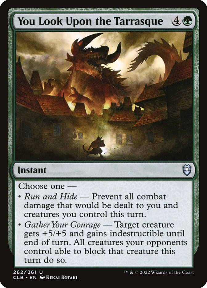 You Look Upon the Tarrasque 262 (Commander Legends: Battle for Baldur's Gate)  - Foil | Good Games Adelaide SA