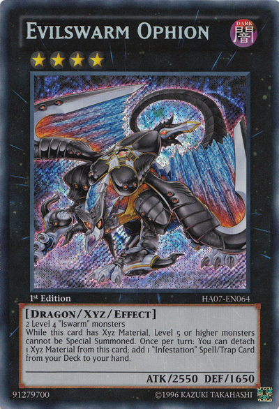 Evilswarm Ophion [HA07-EN064] Secret Rare | Good Games Adelaide SA