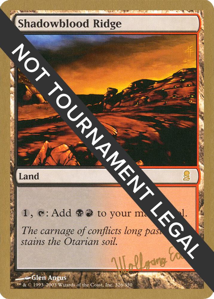Shadowblood Ridge 2003 Wolfgang Eder ODY  (World Championship Decks)  | Good Games Adelaide SA