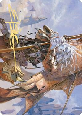 Sea Gate Banneret Art Card Gold Stamped Signature 43 (Art Series: Zendikar Rising)  | Good Games Adelaide SA