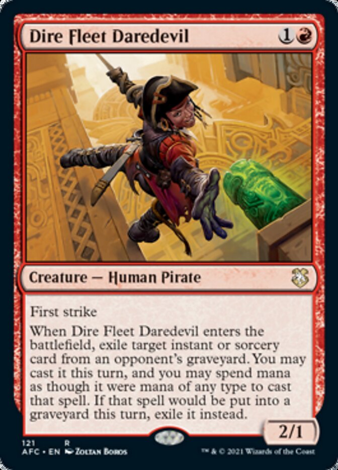 Dire Fleet Daredevil [Dungeons & Dragons: Adventures in the Forgotten Realms Commander] | Good Games Adelaide SA