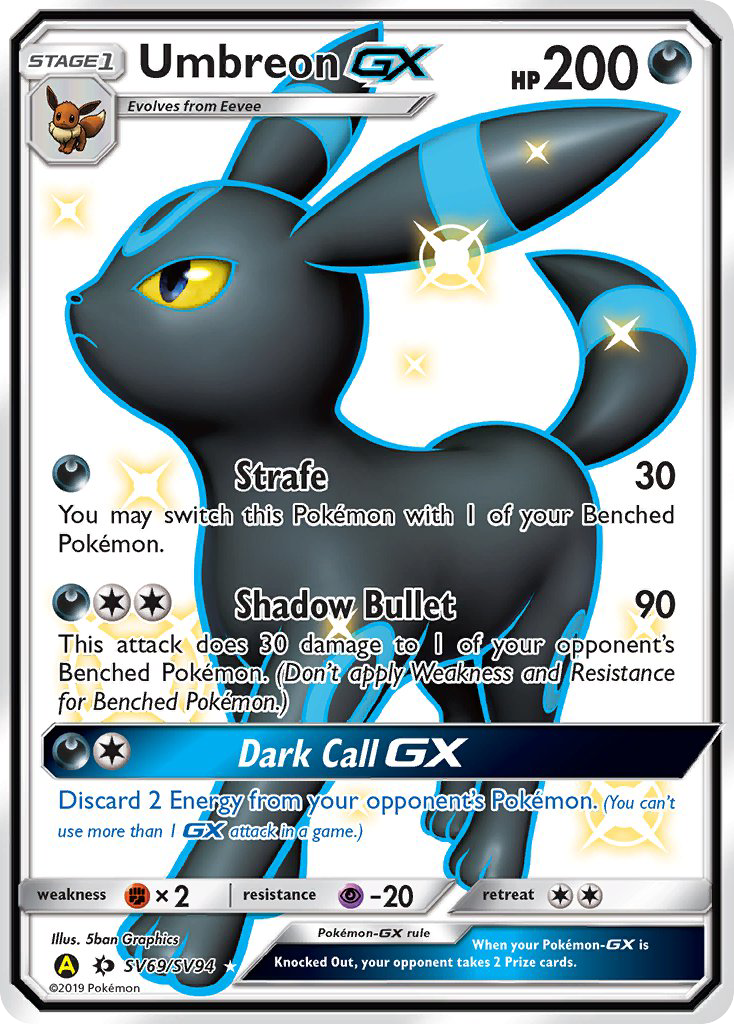 Umbreon GX (SV69/SV94) [Sun & Moon: Hidden Fates - Shiny Vault] | Good Games Adelaide SA