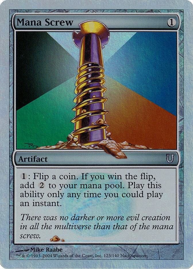 Mana Screw 123 (Unhinged)  - Foil | Good Games Adelaide SA