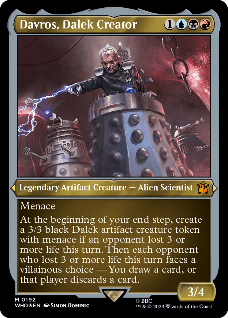 Davros, Dalek Creator (Display Commander) - Thick Stock [Doctor Who] | Good Games Adelaide SA