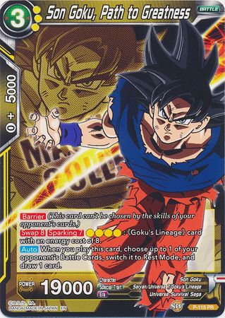 Son Goku, Path to Greatness [P-115] | Good Games Adelaide SA