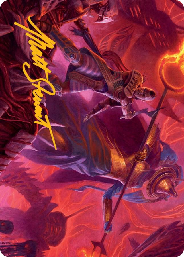 Djeru and Hazoret Art Card Gold Stamped Signature 44 (Art Series: March of the Machine)  | Good Games Adelaide SA