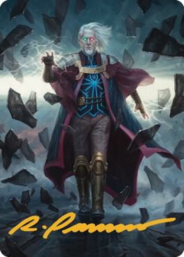 Urza Planeswalker Art Card Gold Stamped Signature 42 (Art Series: The Brothers' War)  | Good Games Adelaide SA