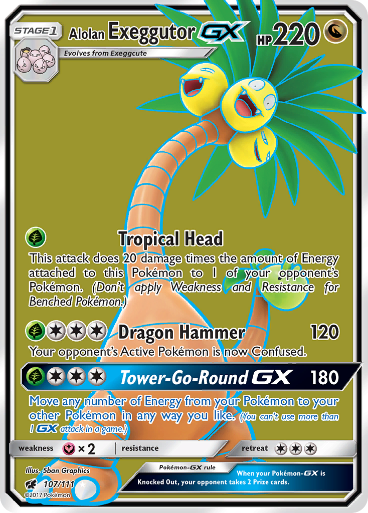 Alolan Exeggutor GX (107/111) [Sun & Moon: Crimson Invasion] | Good Games Adelaide SA