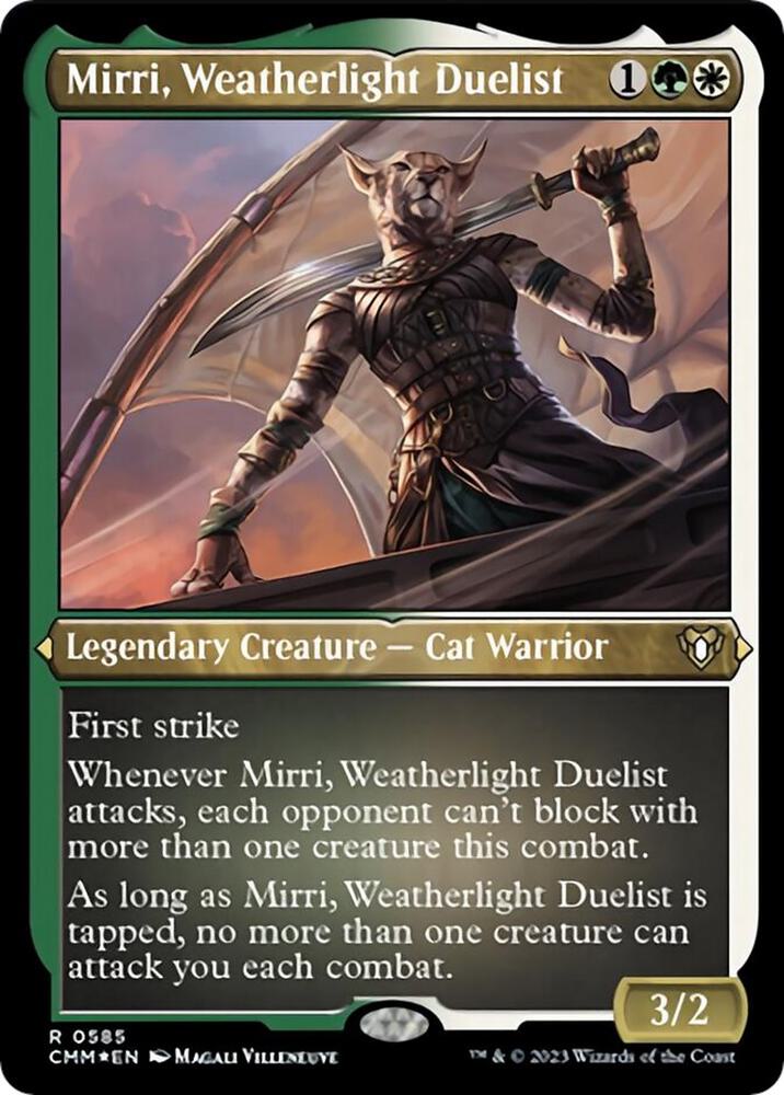 Mirri, Weatherlight Duelist 585 (Commander Masters)  - Etched Foil | Good Games Adelaide SA