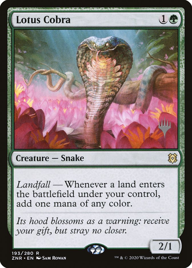 Lotus Cobra (Promo Pack) [Zendikar Rising Promos] | Good Games Adelaide SA