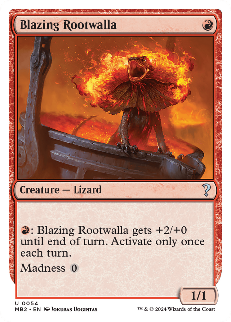 Blazing Rootwalla (White Border) [Mystery Booster 2] | Good Games Adelaide SA