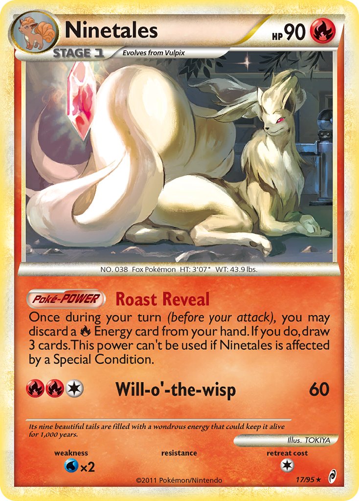 Ninetales (17/95) (Theme Deck Exclusive) [HeartGold & SoulSilver: Call of Legends] | Good Games Adelaide SA
