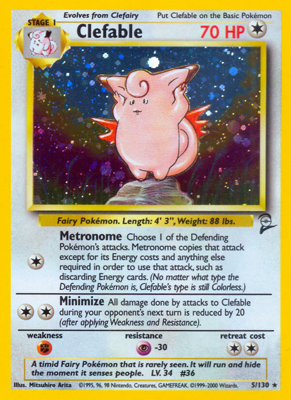 Clefable (5/130) [Base Set 2] | Good Games Adelaide SA