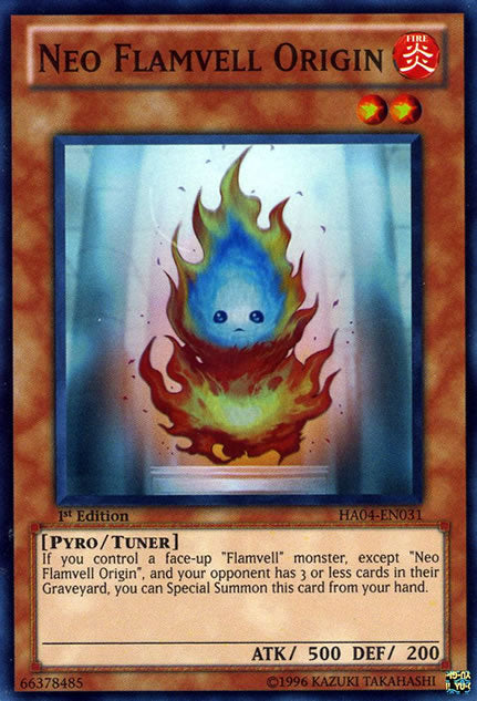 Neo Flamvell Origin [HA04-EN031] Super Rare | Good Games Adelaide SA