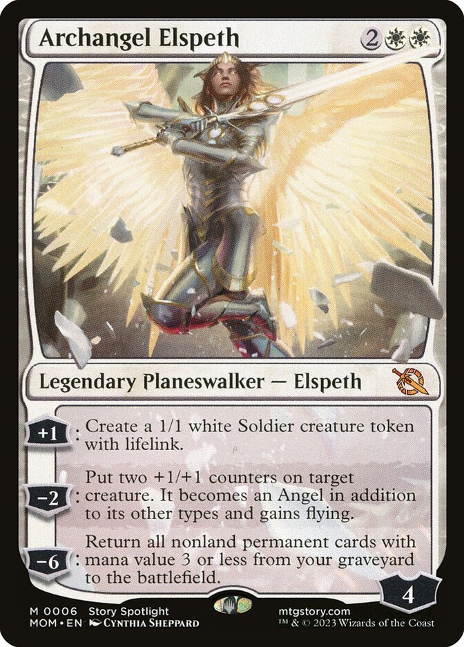 Archangel Elspeth 6 (March of the Machine)  - Foil | Good Games Adelaide SA