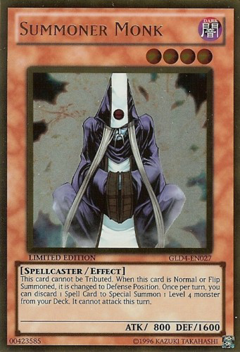 Summoner Monk [GLD4-EN027] Gold Rare | Good Games Adelaide SA