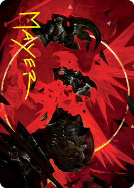 Abrade Art Card (Gold-Stamped Signature) [Innistrad: Crimson Vow Art Series] | Good Games Adelaide SA