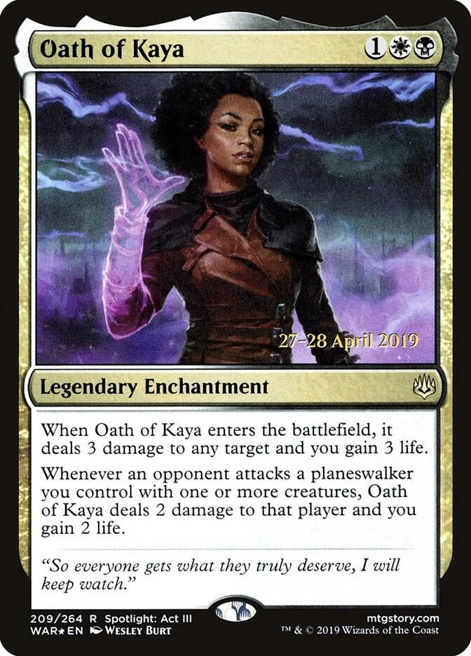 Oath of Kaya 209 (Prerelease Cards)  - Foil | Good Games Adelaide SA