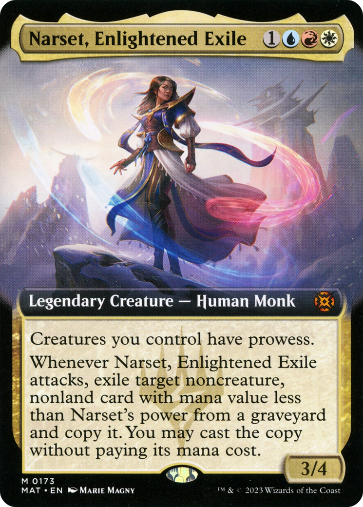 Narset, Enlightened Exile (Extended Art) [March of the Machine: The Aftermath] | Good Games Adelaide SA