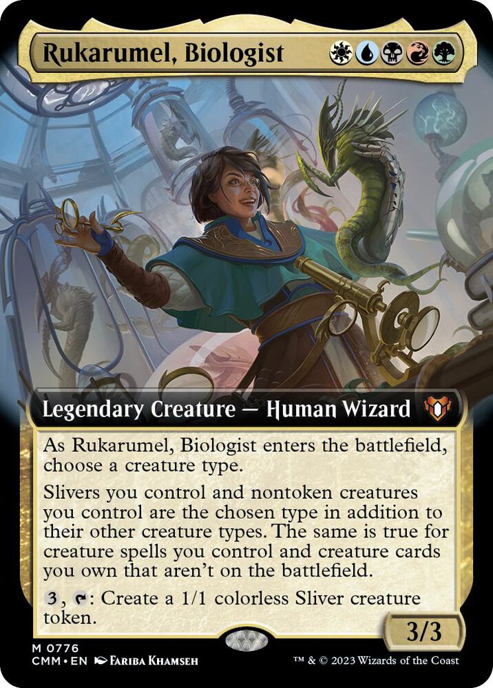 Rukarumel, Biologist 776 (Commander Masters)  - Extended Art Foil | Good Games Adelaide SA
