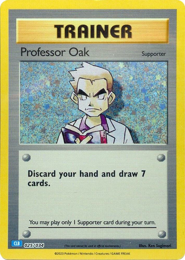 Professor Oak CLB 025/034 (Trading Card Game Classic)  - Holofoil | Good Games Adelaide SA