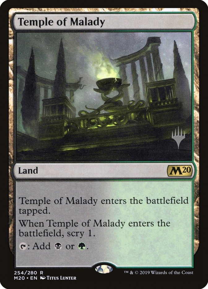 Temple of Malady [Core Set 2020 Promos] | Good Games Adelaide SA