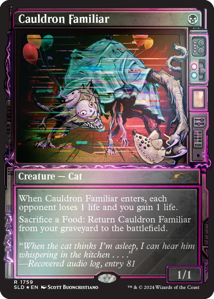 Cauldron Familiar Rainbow Foil 1759 (Secret Lair Drop Series)  - Foil | Good Games Adelaide SA