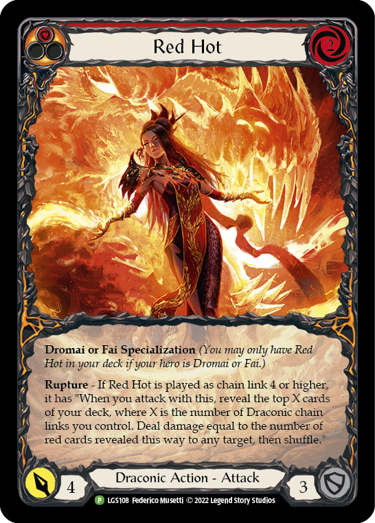 Red Hot [LGS108] (Promo)  Rainbow Foil | Good Games Adelaide SA
