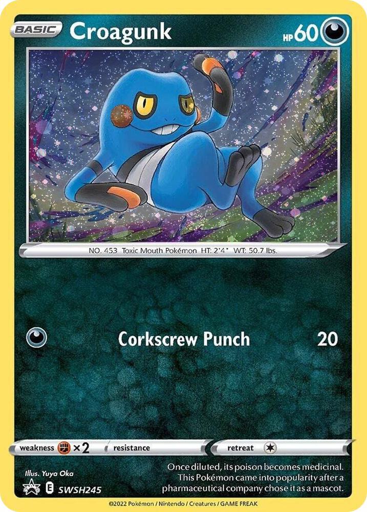 Croagunk SWSH245 (SWSH: Sword & Shield Promo Cards)  - Holofoil | Good Games Adelaide SA