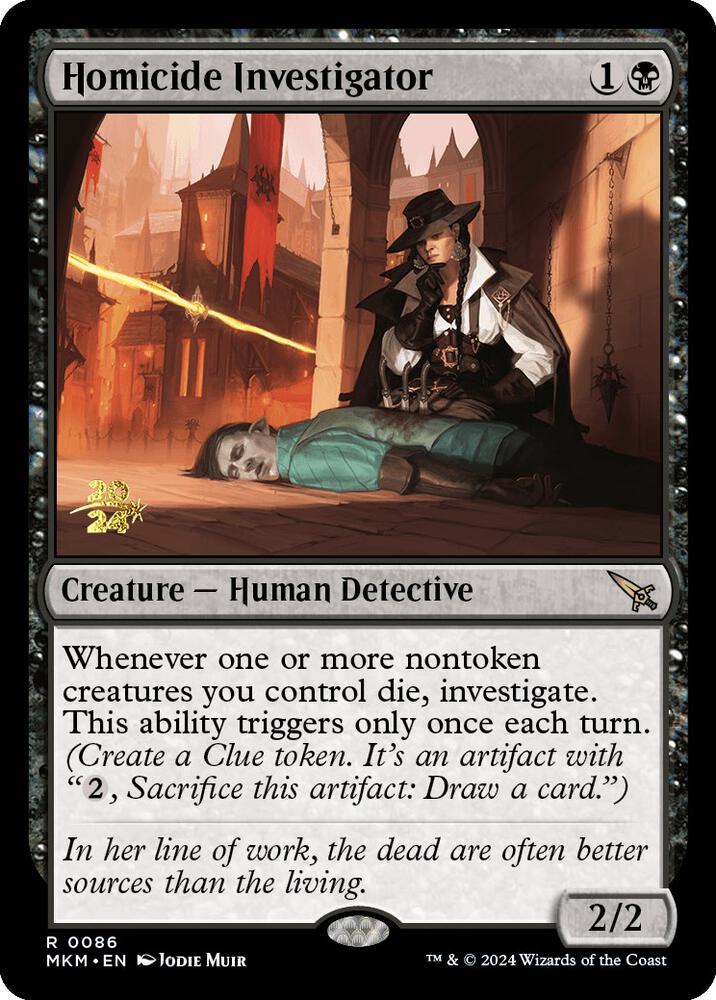 Homicide Investigator 86 (Prerelease Cards)  - Foil | Good Games Adelaide SA